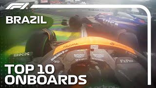 Top 10 Onboards  2024 Sao Paulo Grand Prix  Qatar Airways [upl. by Alocin]