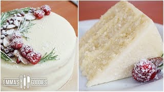 Almond White Cake Recipe  Amazingly Moist Cake [upl. by Hildegarde837]