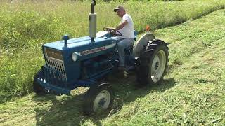 Mowing hay with 501 ford sickle mower [upl. by Aihpled]