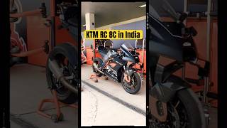 KTM RC 8C in India at the MotoGP Bharat 2023 🔥🔥🔥  BikeWale shorts [upl. by Zerla]