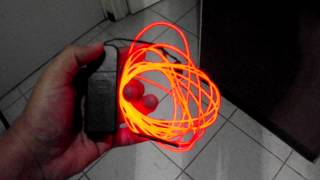 Cable Luminiscente Blanco y Rojo [upl. by Eanil]