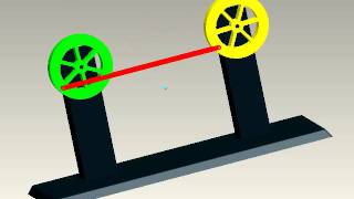 TWO WHEELS AND ROD MECHANISM [upl. by Ahsiele]