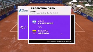 Julia Caffarena ARG vs Emiliana Arango COL  HighLights [upl. by Patrich]