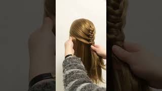 Such a simple and beautiful hairstyle  Beautiful fishtail hairstyle  Wedding hairstyle [upl. by Merrill]