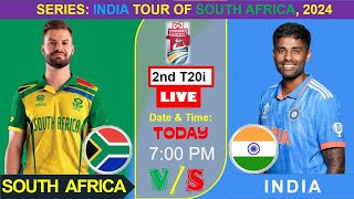 🔴LIVE South Africa vs India 2nd T20I INDvsRSA I India tour of South Africa 2024  Live Ball [upl. by Oloapnaig]