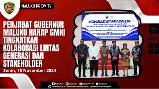 PENJABAT GUBERNUR MALUKU HARAP GMKI TINGKATKAN KOLABORASI LINTAS GENERASI DAN STAKEHOLDER [upl. by Lynna]