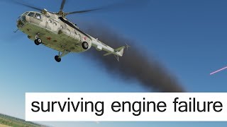 DCS Mi8 surviving engine failure [upl. by Palmira]