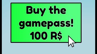 How to Make a Purchase Gamepass Button in Roblox Studio [upl. by Hestia]