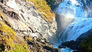 Calatoria de la Myrdal la Flåm Flåmsbana istorică cu trenul R45 Flam Vy  Norvegia [upl. by Oznohpla62]