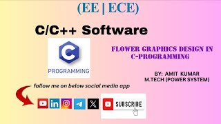 how to graphics design of flower in C programming [upl. by Renelle]