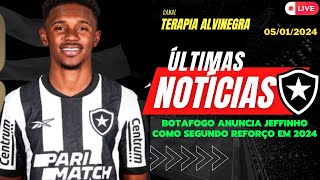 AO VIVO BOTAFOGO ANUNCIA JEFFINHO E TEXTOR SE MANIFESTA SOBRE VENDAS AO LYON [upl. by Clough]