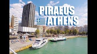 Piraeus Athens Greece Walking Tour Of The City Center To The Port [upl. by Groot930]