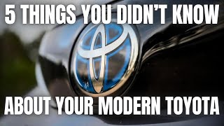 5 Things You Didnt Know About Your Modern Toyota and Lexus [upl. by Noj584]