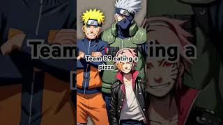 Team 09 eating a pizza Naruto Kakashi Sakuraviral short [upl. by Lissi]