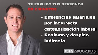 Diferencias salariales por mala categorización en Argentina [upl. by Vivle]