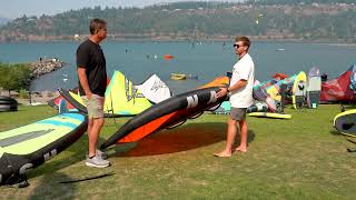 Naish talk about their wings and foils at the AWSI  Foiling Magazine [upl. by Leasia]