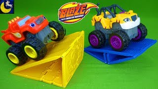 Blaze and the Monster Machines Off Road Motorized Truck Blaze amp Stripes Traction Balance STEM Toys [upl. by Okramed]