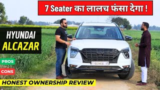 New Hyundai Alcazar Facelift 2024 🚀 Ownership Review 💯 [upl. by Essiralc408]