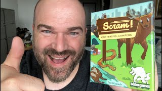 Scram A Team Based Card Game  Review plus bonus 2 player rules [upl. by Bellina545]