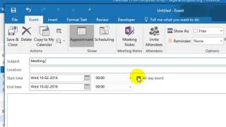 How to send a meeting request in Outlook [upl. by Rossing]