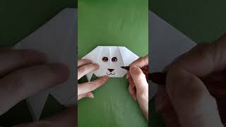 Kutyás mondóka cuki kutya papírból How to make cute dog Origami dog [upl. by Sloan378]