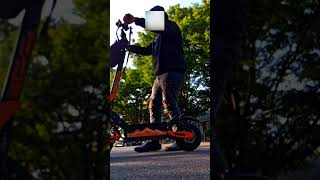 Arwibon gt08 quick suspension test scooter ebike [upl. by Miltie13]