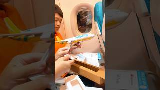 Assembling a Cebu Pacific A330ceo Model Plane Aboard Our PAL Flight aircraft plane travel flying [upl. by Einiar]