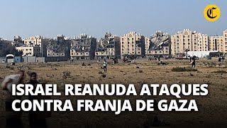 EJÉRCITO DE ISRAEL continúa con ATAQUES en la FRANJA DE GAZA tras una semana de tregua  El Comercio [upl. by Auhsaj479]