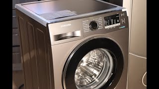 Unboxing and review of SAMSUNG EcoBubble 8KG Front Load Washing Machine [upl. by Tsepmet409]