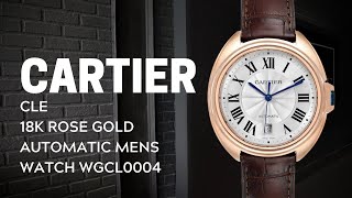 Cartier Cle 18K Rose Gold Automatic Mens Watch WGCL0004 Review  SwissWatchExpo [upl. by Pomona]