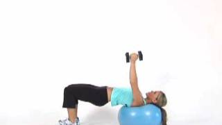 Chest Fly with Exercise Ball [upl. by Bow]