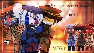 Past countryhumans react to the Future  WW1  Part 1  Countryhumans Gacha [upl. by Eedolem]