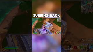 Subbing Back subback subbingback like free fortnite fnclips [upl. by Alain504]