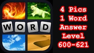 4 Pics 1 Word  Level 600621  Find 6 words describing animals  Answers Walkthrough [upl. by Holzman]