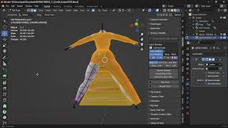 Blender Tutorial for Second Life  Ebody Reborn Body Rigging and Weight painting a dress [upl. by Eberhard851]