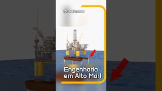 O Segredo das Plataformas que Enfrentam o Oceano Engenharia PlataformasDePetróleo Curiosidades [upl. by Ellives966]