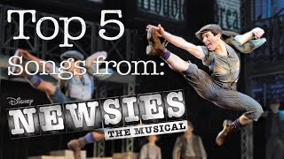 Top 5 Newsies Songs  Life with LA [upl. by Relyhs]