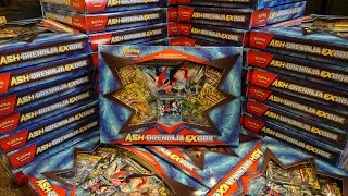 Pokemon Opening 50 AshGreninja EX boxes [upl. by Smailliw484]