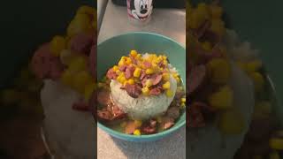 Smoked sausage and Corn Soup 🍲 food cooking cookingvideos [upl. by Hadias273]