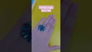 💛🩶New trendy ✨ rings🦋❤️shortsringsubscribeyoutubejewelleryforupcomingfestiveltrend [upl. by Bagley]