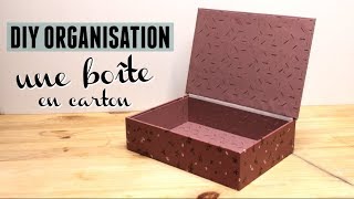 DIY une jolie boîte en carton avec couvercle [upl. by Rialc]