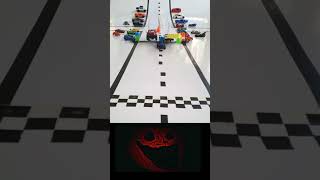 Shelby vs Mercedes sports cars racing 🏎 Jump diecast modelcars sportscars jump race shortvideo [upl. by Noroj]