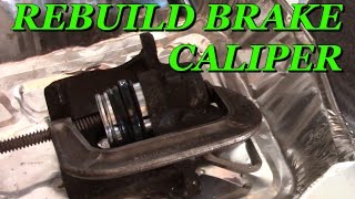 How to Rebuild a Brake Caliper with Basic Hand Tools [upl. by Reed]