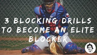 Baseball Catcher Blocking Drills [upl. by Wolram]