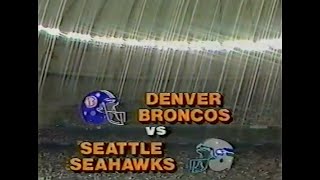 1985 Week 16  Broncos vs Seahawks [upl. by Allit308]