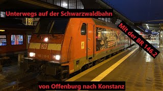 Führerstandsmitfahrt übern Schwarzwald Die SchwarzwaldbahnNothaltauftragCabride4K60 [upl. by Nevlin]