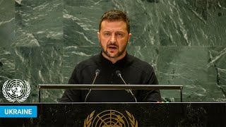 🇺🇦 Ukraine  President Addresses United Nations General Debate 79th Session  UNGA [upl. by Higley]