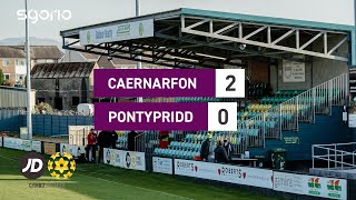 Caernarfon 20 Pontypridd  Uchafbwyntiau JD Cymru Premier Highlights [upl. by Noseaj]