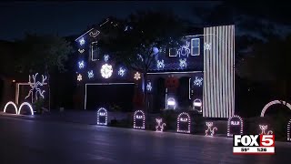 Las Vegas home lights up for Halloween [upl. by Acsicnarf]