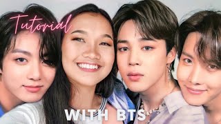 EDIT YOURSELF WITH BTS  Picsart Tutorial •1• [upl. by Elitnahc]